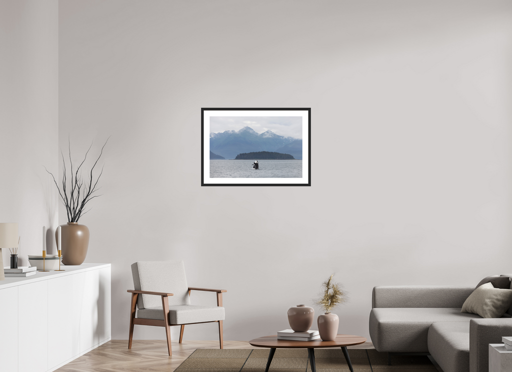 30 x 20″, Black Wood Frame Breach 01