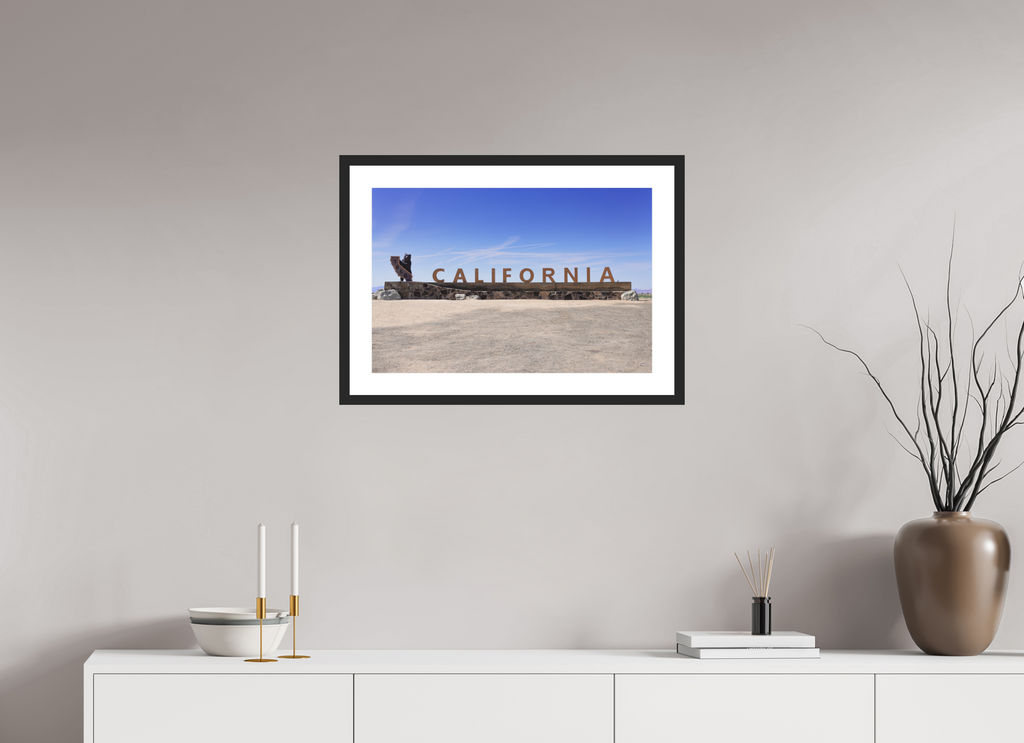 24 x 16″, Black Wood Frame California Line | Fine Art Photography Print | California