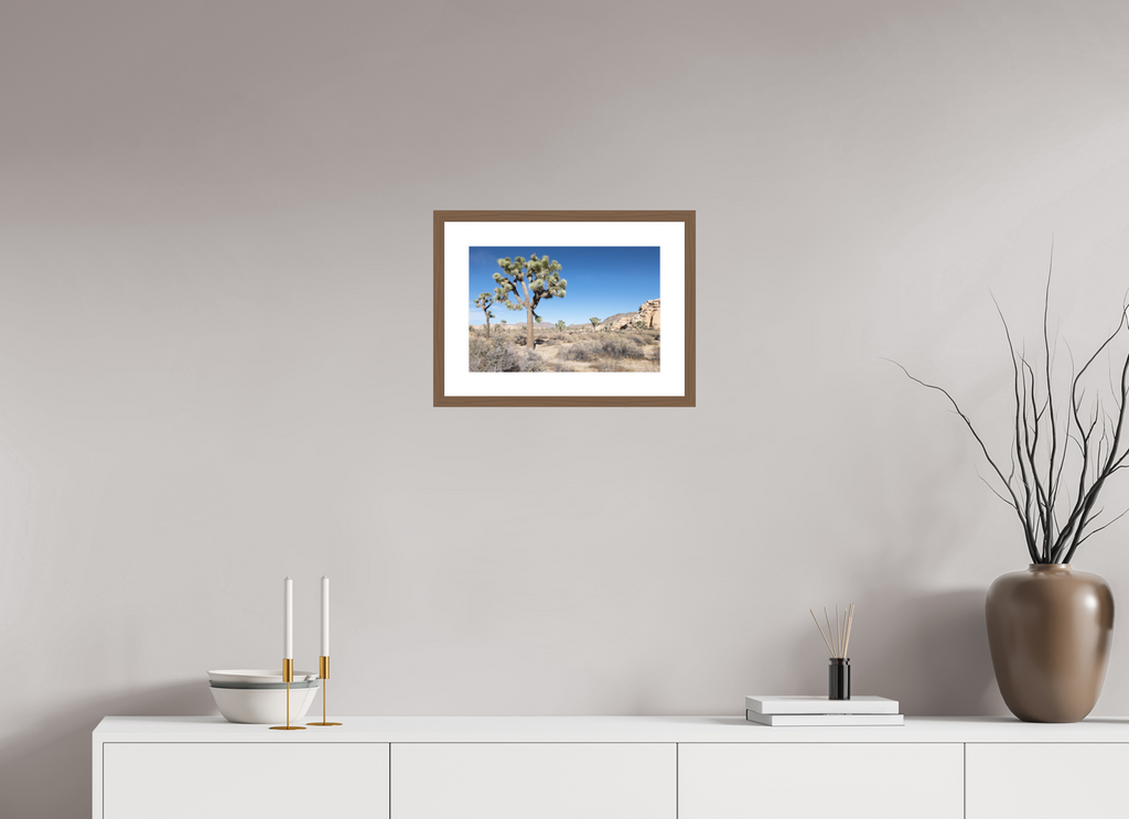 15 x 10″, Walnut Wood Frame Joshua Tree II