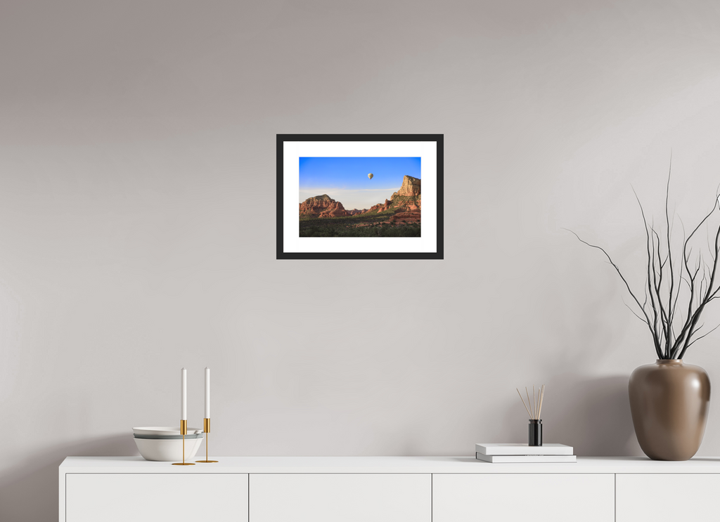 15 x 10″, Black Wood Frame Above Sedona