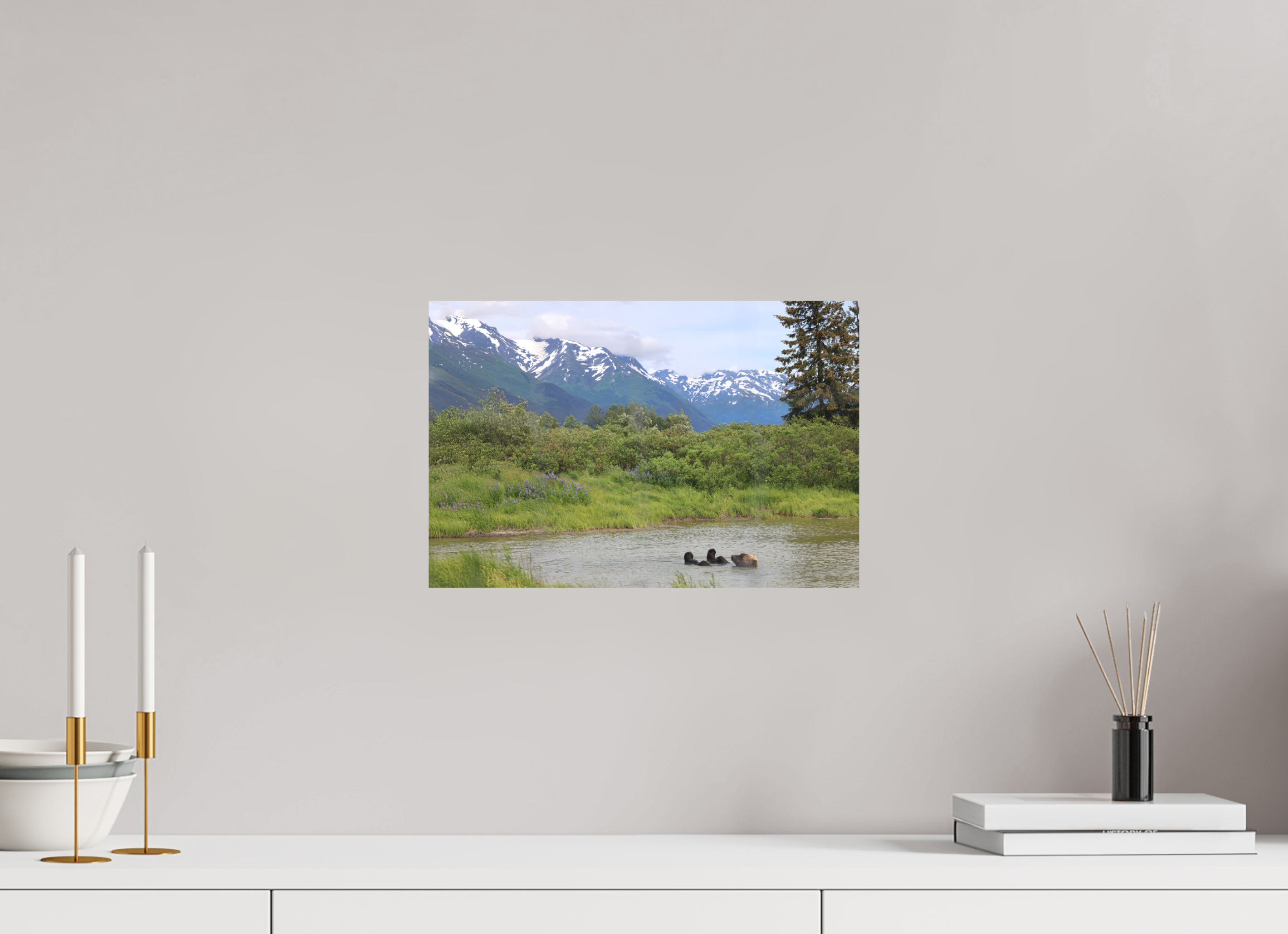 15 x 10″, Print Only Grizzly Shore II