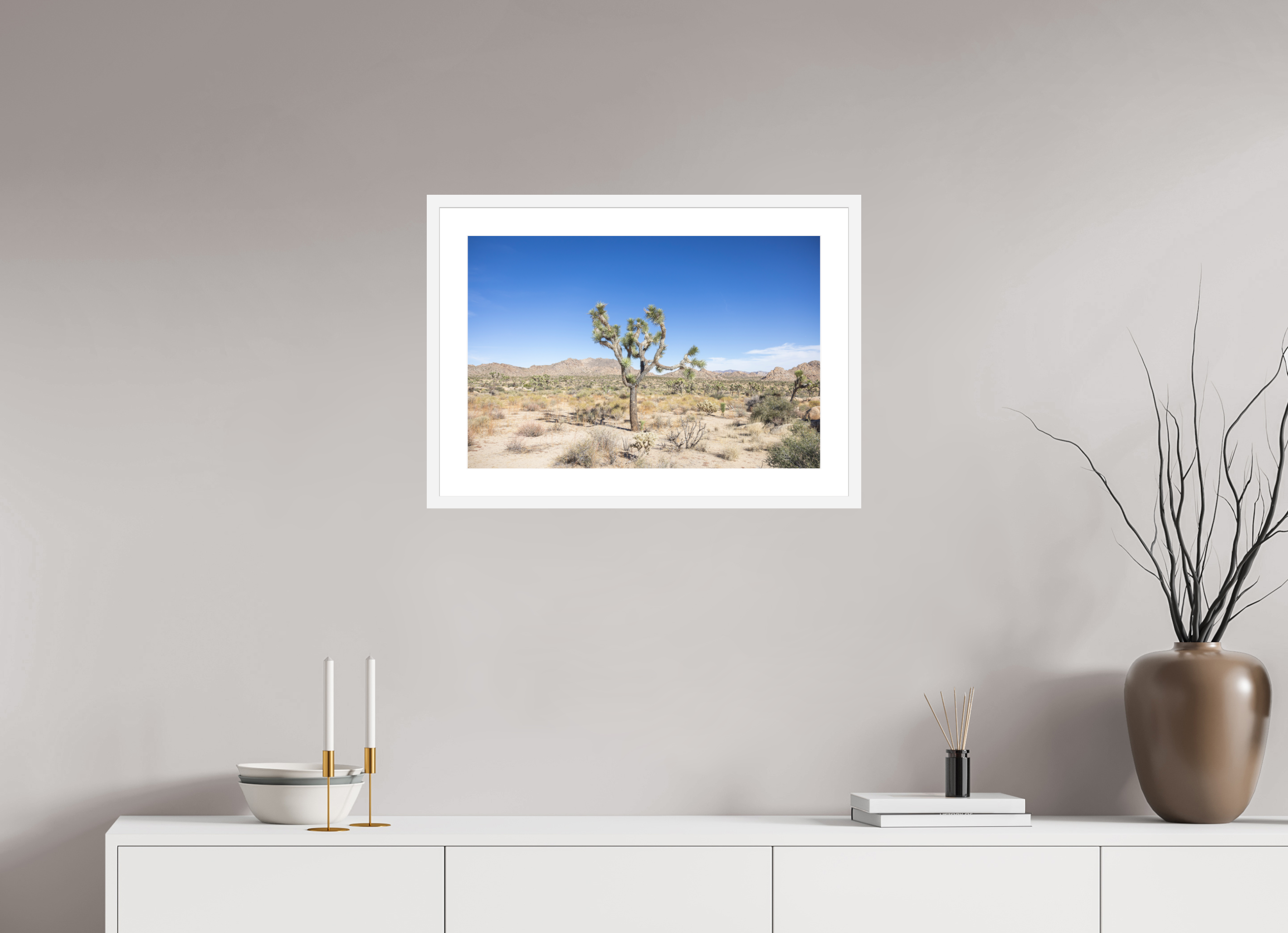 24 x 16″, Framed_WhiteWood_WhiteMat_HahnemühlePhotoRagUltraSmooth Desert Form 01
